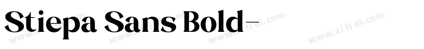 Stiepa Sans Bold字体转换